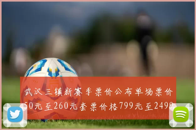 武汉三镇新赛季票价公布单场票价50元至260元套票价格799元至2499元
