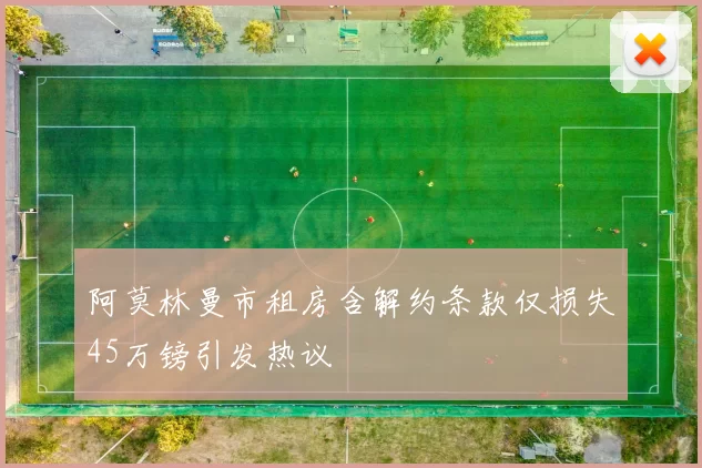 阿莫林曼市租房含解约条款仅损失45万镑引发热议